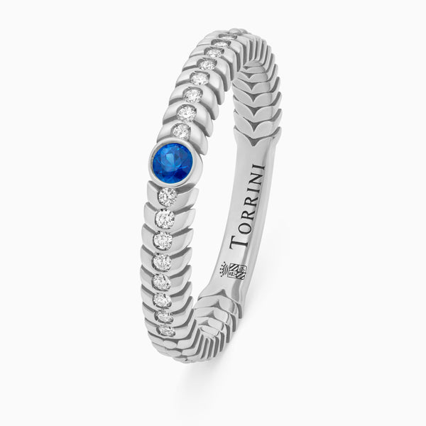 Sapphire Alloro Classic with diamonds, platinum
