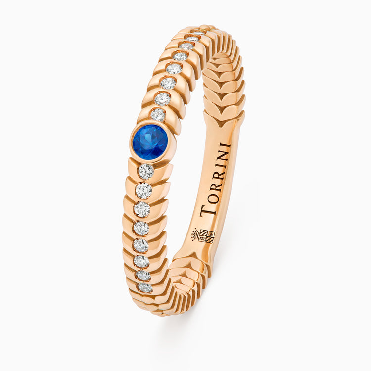 Sapphire Alloro Classic with diamonds, rose gold