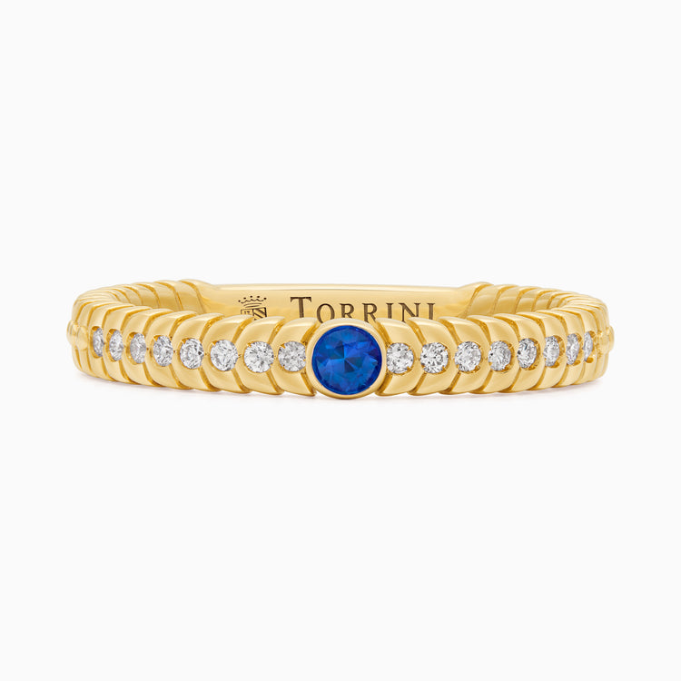 Sapphire Alloro Classic with diamonds, yellow gold