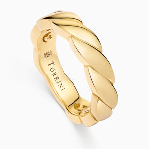 Gold Onda Ring, Yellow Gold