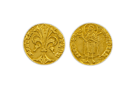 Gold Florin coin of Florence, Torrini 1369